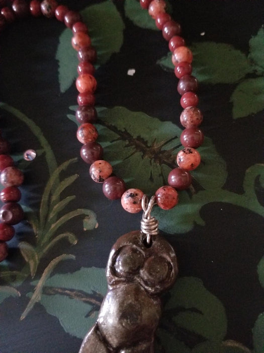 Goddess Talisman necklace with 3 kinds of jasper