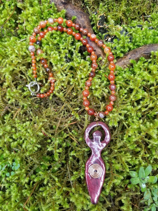 Spiral Goddess necklace