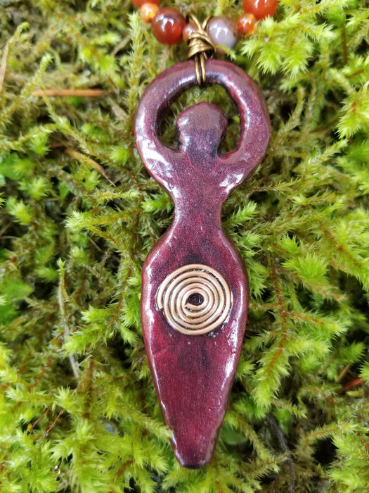 Spiral Goddess necklace