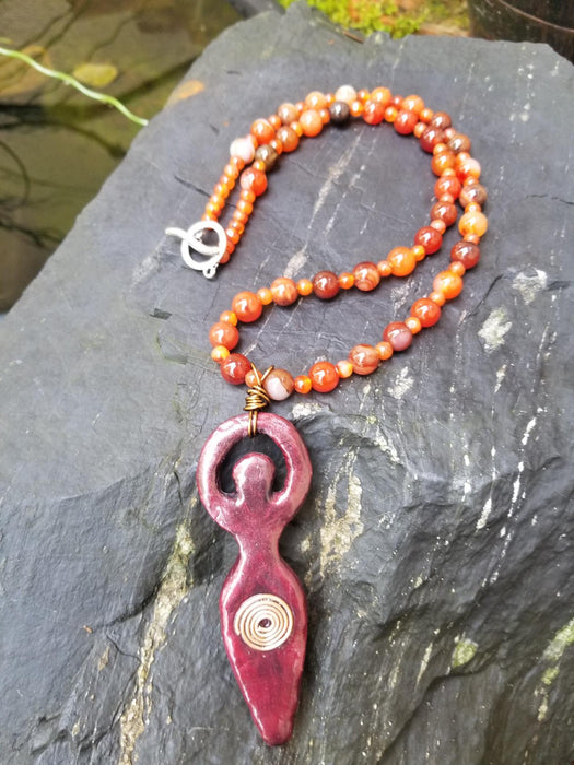 Spiral Goddess necklace