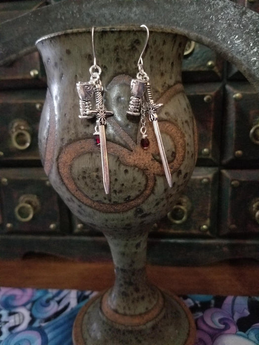 Chalice and Blade earrings