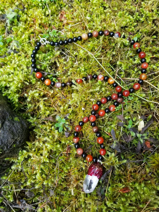 Quartz necklace with Dream Agate